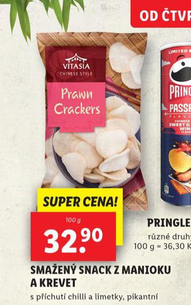 SMAEN SNACK Z MANIOKU A KREVET