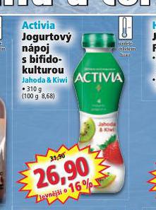 ACTIVIA JOGURTOV NPOJ S BIFIDOKULTUROU