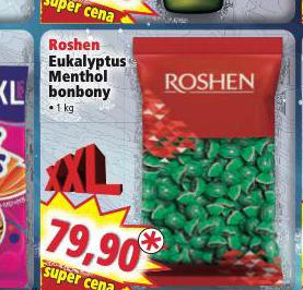 ROSHEN EUKALYPTUS, MENTHOL BONBONY