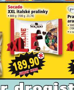 SOCADO XXL ITALSK PRALINKY