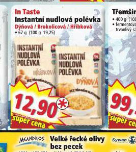 IN TASTE INSTANTN NUDLOV POLVKA