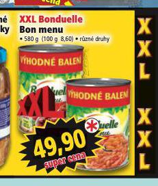 XXL BONDUELLE BON MENU