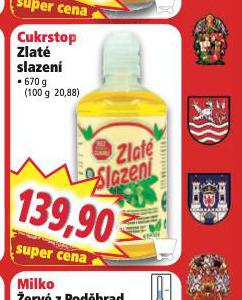 CUKRSTOP ZLAT SLAZEN