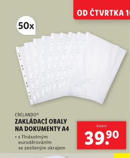 ZAKLDAC OBALY NA DOKUMENTY A4