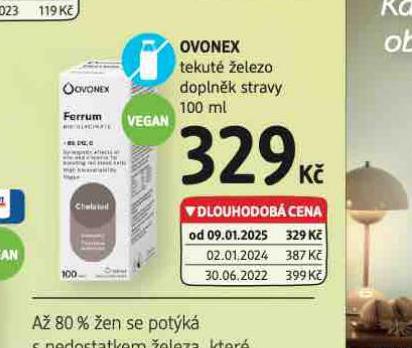 OVONEX TEKUT ELEZO