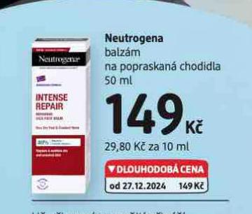 NEUTROGENA BALZM NA POPRASKAN CHODIDLA