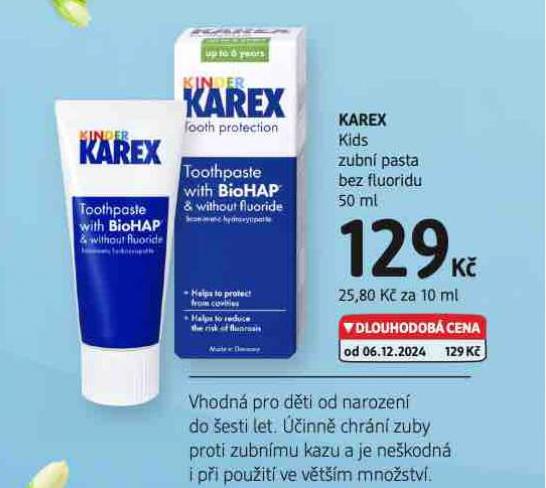 KAREX KIDS ZUBN PASTA