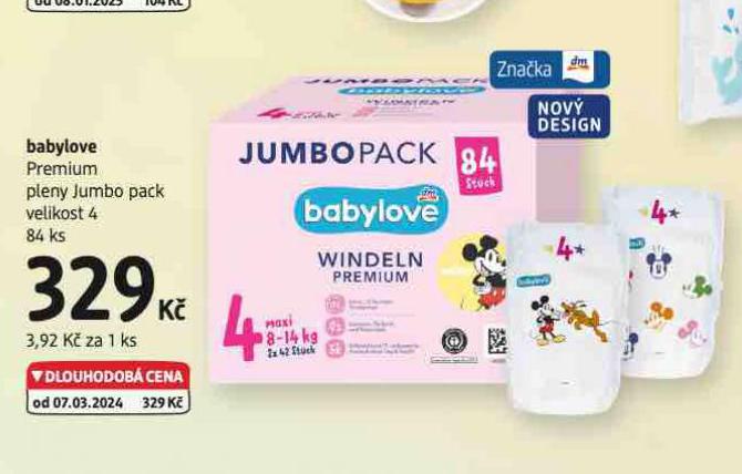 BABYLOVE PREMIUM PLENY JUMBO PACK