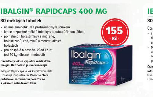 IBALGIN RAPIDCAPS 400 MG