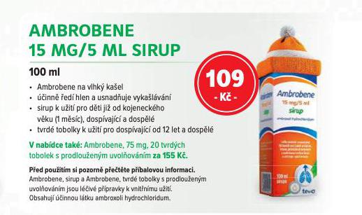 AMBROBENE 15 MG/5 ML SIRUP