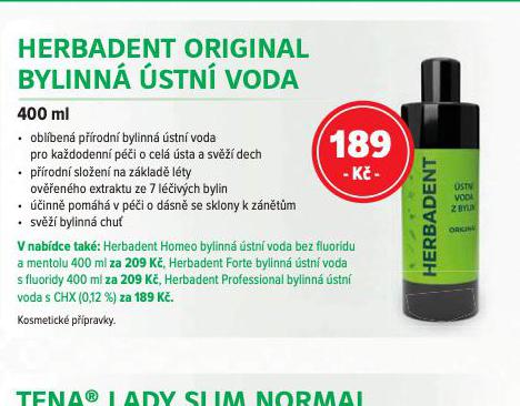 HERBADENT ORIGINAL BYLINN STN VODA