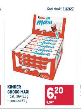 KINDER CHOCO MAXI