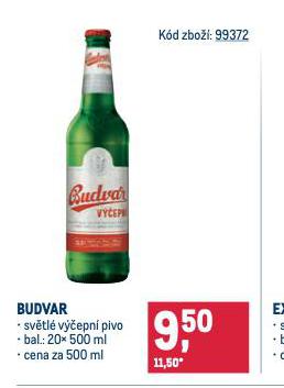 PIVO BUDVAR