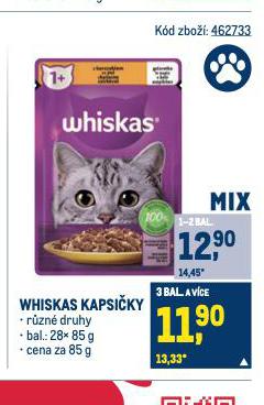 WHISKAS KAPSIKY PRO KOKY