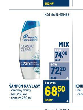 HEAD & SHOULDERS AMPON NA VLASY