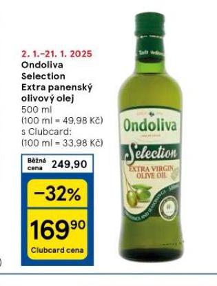 ONDOLIVA SELECTION EXTRA PANENSK OLIVOV OLEJ