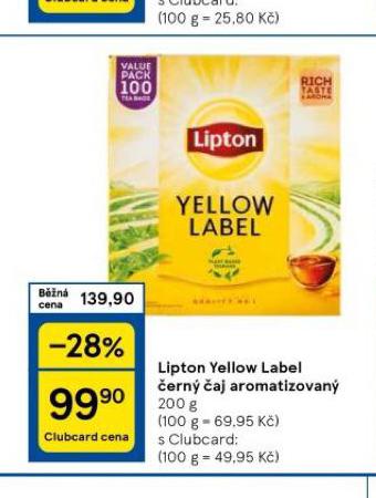 LIPTON YELLOW LABEL ERN AJ AROMATIZOVAN