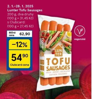 LUNTER TOFU SAUSAGES