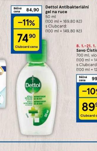 DETTOL ANTIBAKTERILN GEL NA RUCE