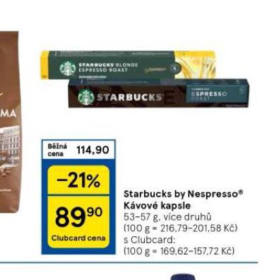 STARBUCKS BY NESPRESSO KVOV KAPSLE