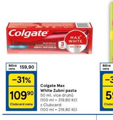 COLGATE MAX WHITE ZUBN PASTA