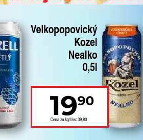 PIVO VELKOPOPOVICK KOZEL NEALKO