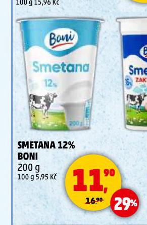 SMETANA 12% BONI