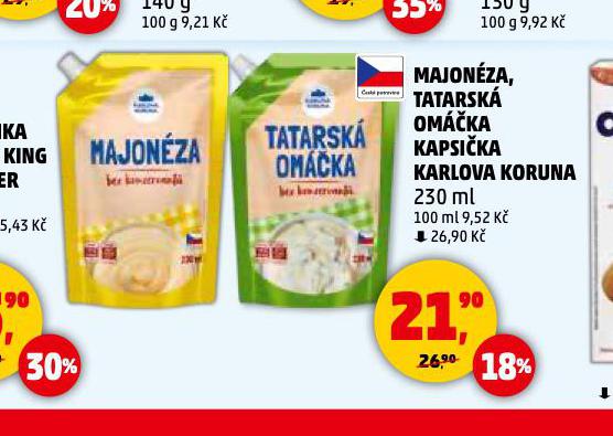 MAJONZA, TATARSK OMKA KARLOVA KORUNA