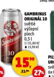 PIVO GAMBRINUS ORIGINL 10