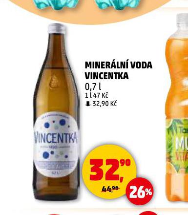 VINCENTKA MINERLN VODA