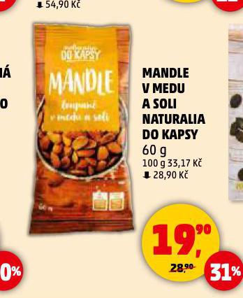 MANDLE V MEDU NATURALIA DO KAPSY