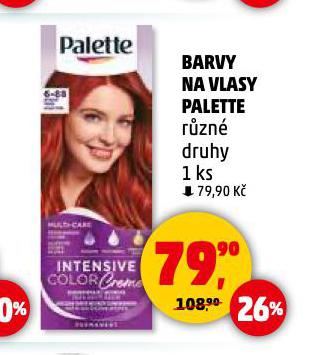 PALETTE BARVA NA VLASY