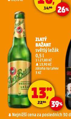 PIVO ZLAT BAANT