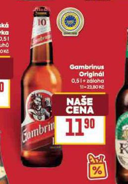 PIVO GAMBRINUS ORIGINL