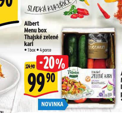 MENU BOX THAJSK ZELEN KARI