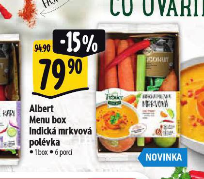 MENU BOX INDICK MRKVOV POLVKA