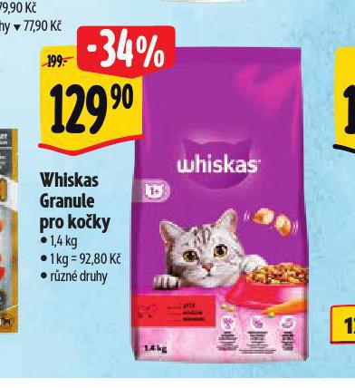 WHISKAS GRANULE PRO KOKY