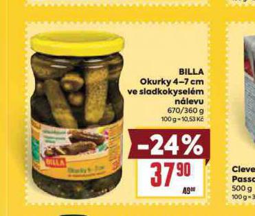 BILLA OKURKY 4-7 CM