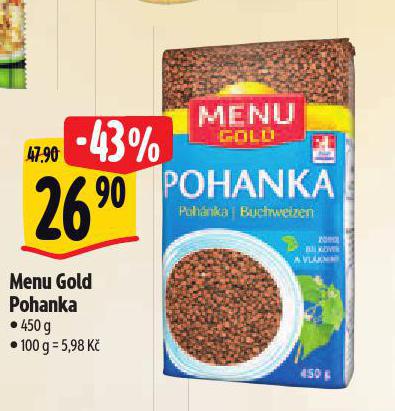 MENU GOLD POHANKA