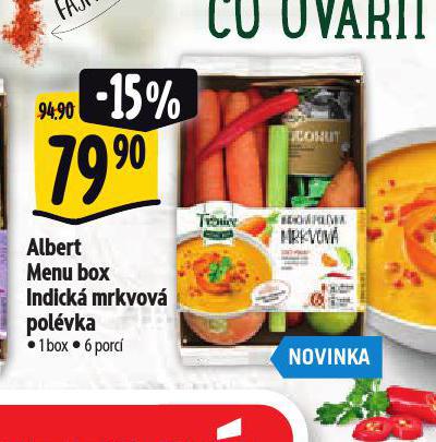 MENU BOX INDICK MRKVOV POLVKA