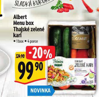 MENU BOX THAJSK ZELEN KARI