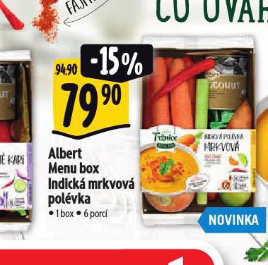 MENU BOX INDICK MRKVOV POLVKA