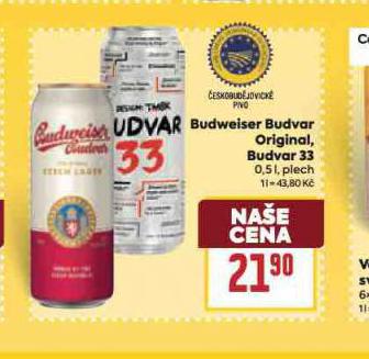 PIVO BUDVAR 33