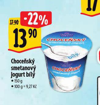 CHOCESK SMETANOV JOGURT