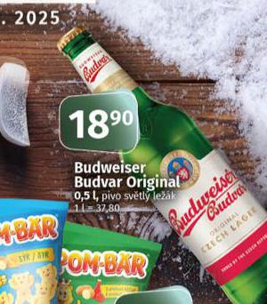 PIVO BUDWEISER BUDVAR ORIGINAL