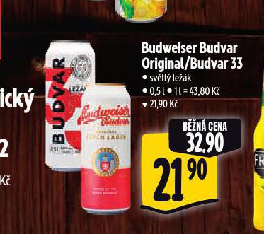 PIVO BUDWEISER BUDVAR