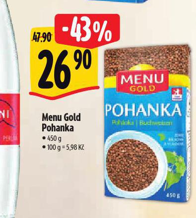 MENU GOLD POHANKA