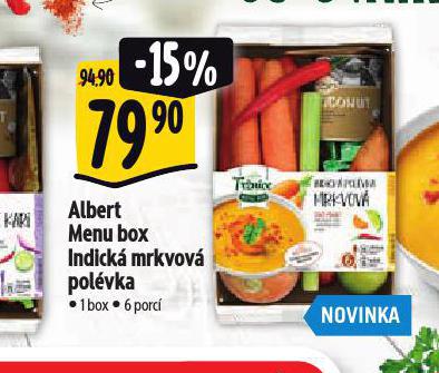 MENU BOX INDICK MRKVOV POLVKA