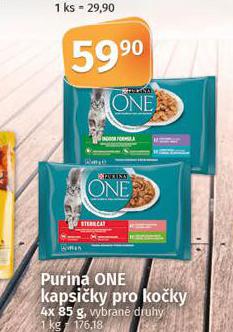 PURINA ONE KAPSIKY PRO KOKY