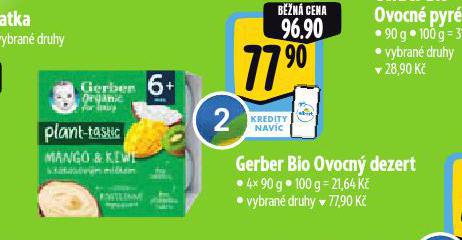 GERBER BIO OVOCN DEZERT